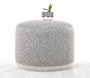 Atelier Del Sofa Cedre - Puf de lino Gris